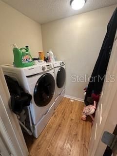 Interior, Washer, Wood Texture Flooring