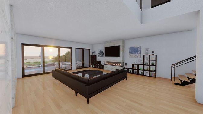 Fireplace, Interior, Living room, Wood Texture Flooring