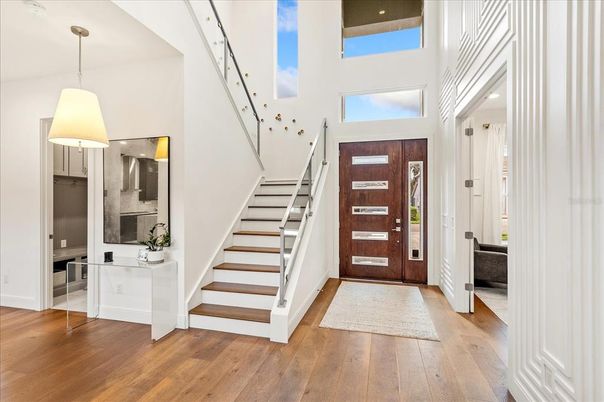 Interior, Pendant Lights, Wood Texture Flooring