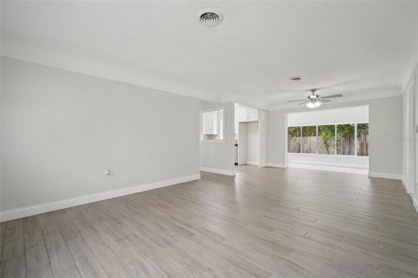 Empty room, Interior, Wood Texture Flooring