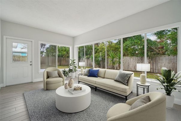 Interior, Living room, Sun Room, Wood Texture Flooring