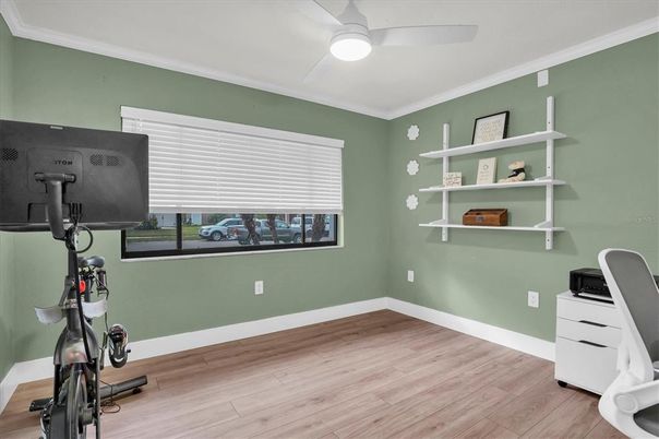 Fitness Equipment, Interior, Wood Texture Flooring