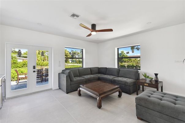 Interior, Living room, Recessed Lighting