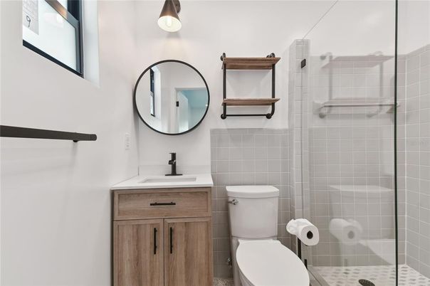 Bathroom, Glass Shower, Interior