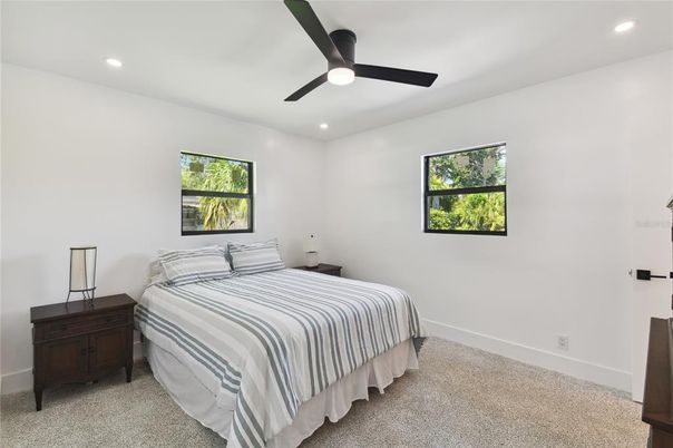 Bedroom, Interior, Recessed Lighting