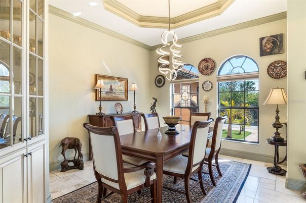 Dining room, Interior, Pendant Lights
