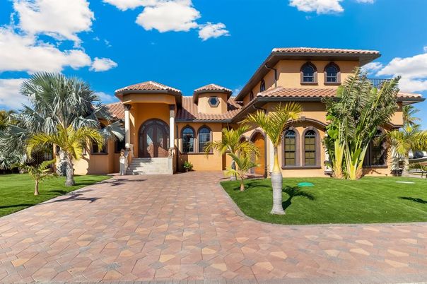 Backyard, Exterior, Facade, Mediterranean