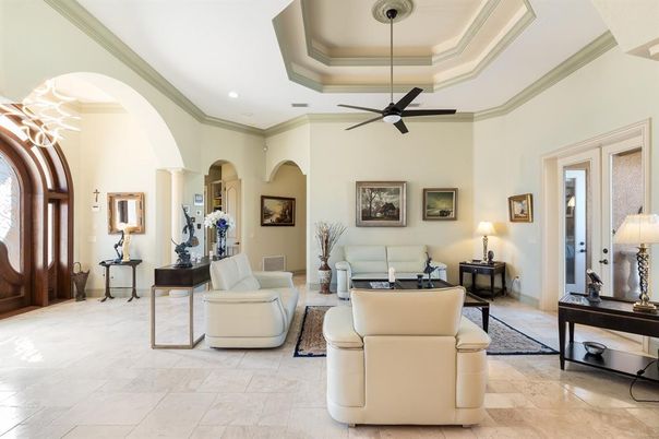 Interior, Living room, Recessed Lighting