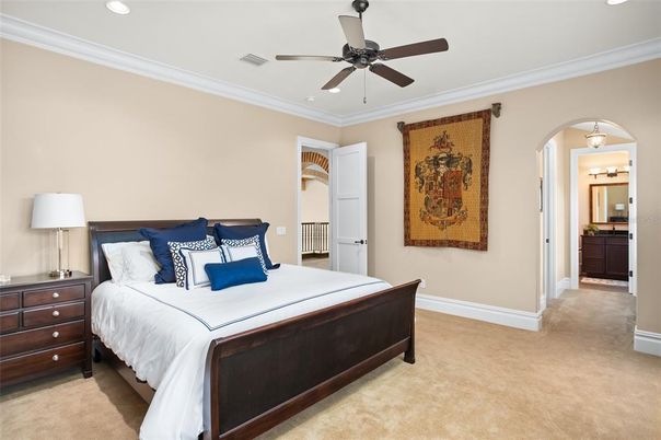 Bedroom, Interior, Recessed Lighting