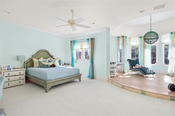 Bedroom, Interior, Pendant Lights, Recessed Lighting
