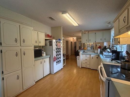 Interior, Kitchen, Wood Texture Flooring