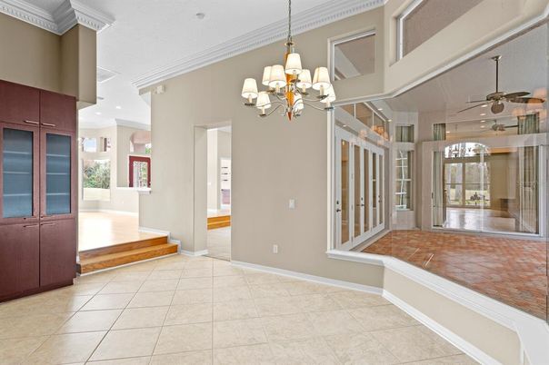 Chandelier, Interior, Recessed Lighting