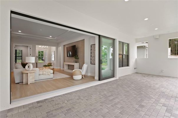 Interior, Living room, Recessed Lighting
