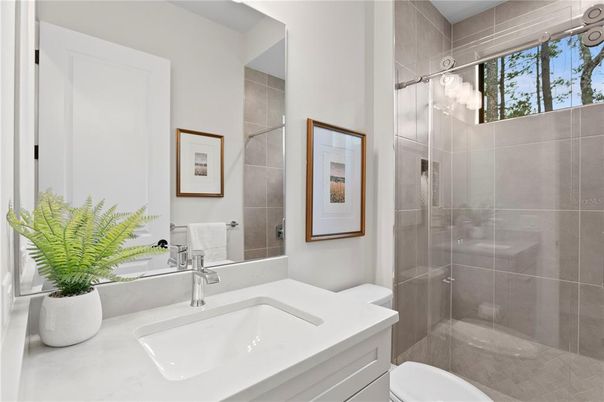 Bathroom, Glass Shower, Interior