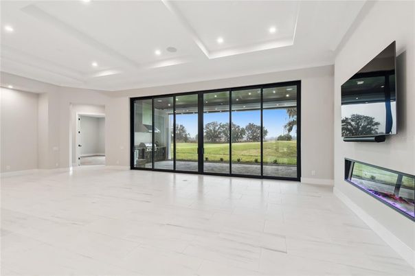 Empty room, Interior, Marble, Recessed Lighting