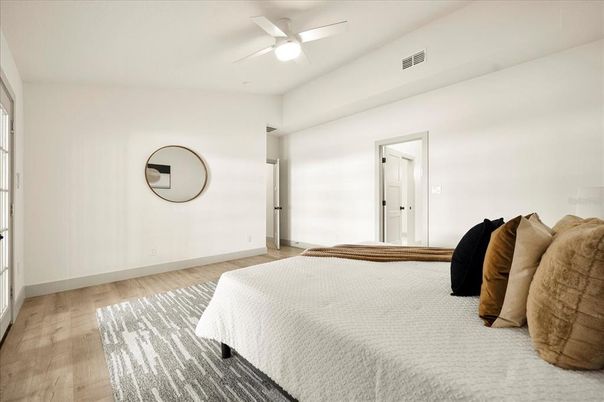 Bedroom, Interior, Wood Texture Flooring