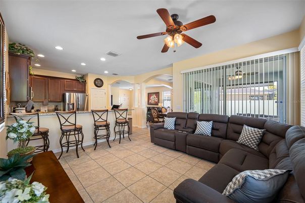 Interior, Kitchen, Living room, Recessed Lighting