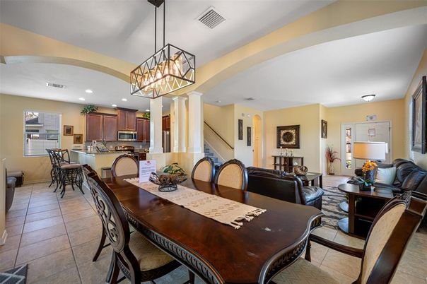 Chandelier, Dining room, Interior, Kitchen, Living room, Pendant Lights, Recessed Lighting