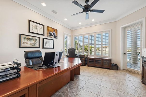 Home Office, Interior, Recessed Lighting