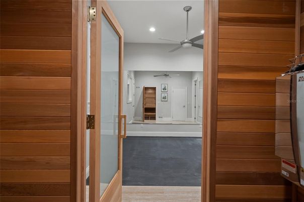 Interior, Recessed Lighting, Wooden Walls
