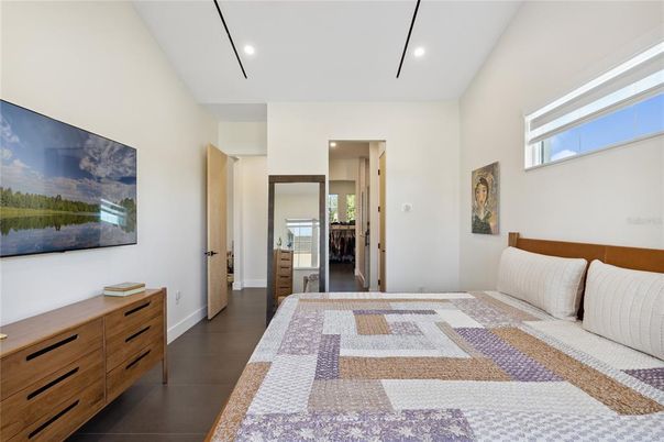 Bedroom, Interior, Recessed Lighting