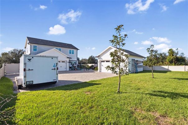 Backyard, Detached Garage, Exterior