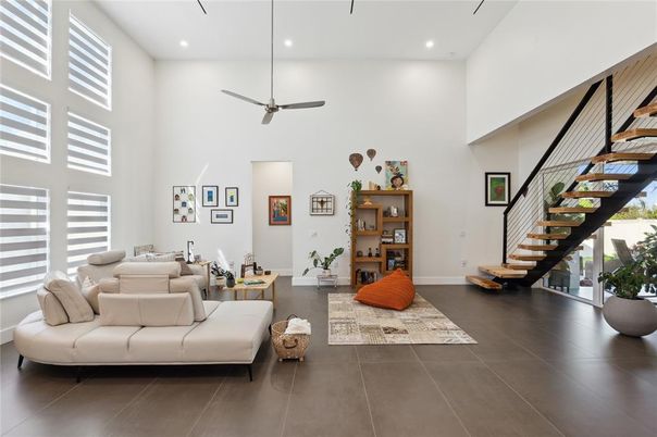 Interior, Living room, Recessed Lighting