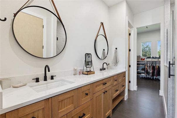 Bathroom, Dual Sink Vanities, Interior, Walk-in Closets