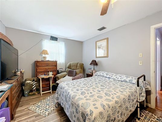 Bedroom, Interior, Wood Texture Flooring