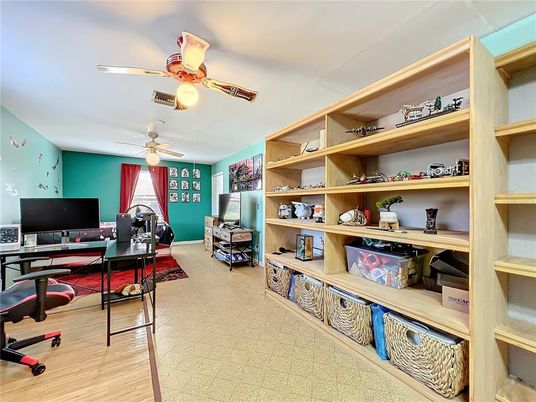 Home Office, Interior, Wood Texture Flooring