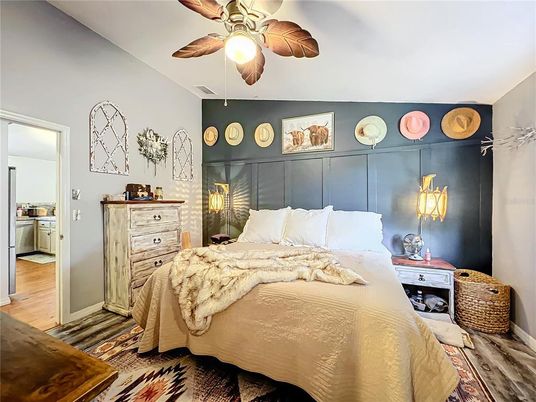 Bedroom, Interior, Wood Texture Flooring