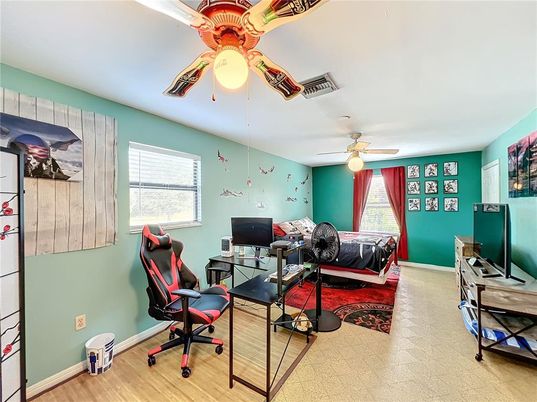 Bedroom, Home Office, Interior, Wood Texture Flooring