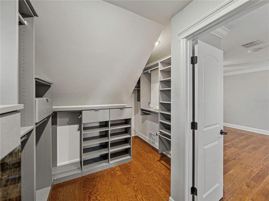 Interior, Walk-in Closets, Wood Texture Flooring