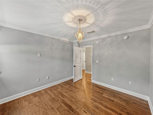 Chandelier, Empty room, Interior, Wood Texture Flooring