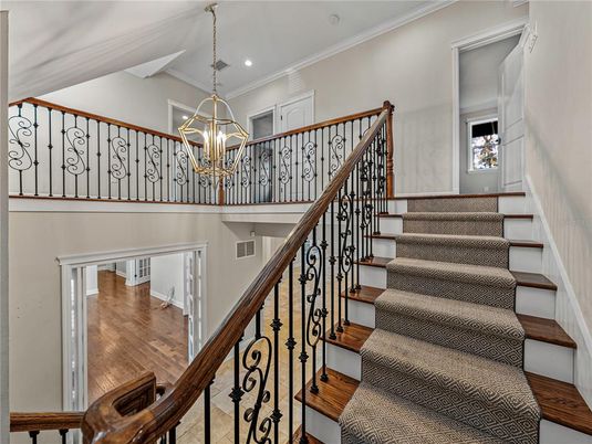 Chandelier, Interior, Pendant Lights, Recessed Lighting, Wood Texture Flooring