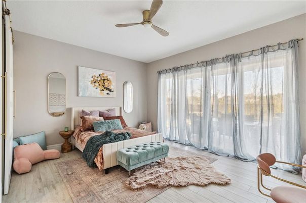Bedroom, Interior, Wood Texture Flooring