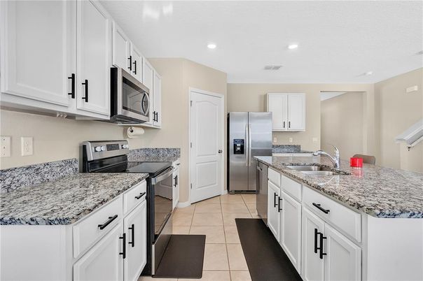 Interior, Kitchen, Recessed Lighting, Stainless Steel Appliances
