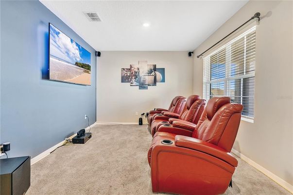 Home Theatre Room, Interior, Recessed Lighting, Theatre Room