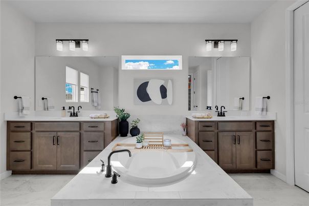 Bathroom, Dual Sink Vanities, Interior, Marble