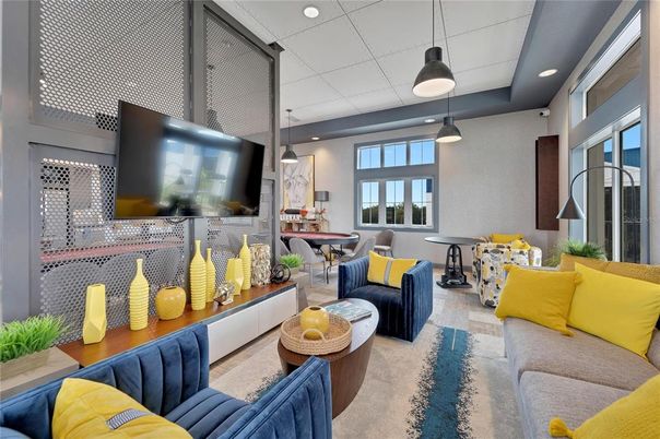 Dining room, Interior, Living room, Pendant Lights, Recessed Lighting