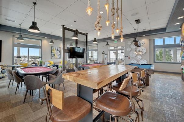 Billiard Table, Dining room, Game Room, Interior, Pendant Lights, Recessed Lighting
