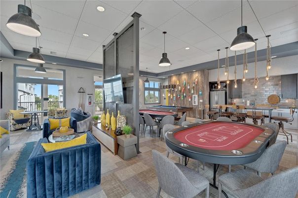 Billiard Table, Dining room, Game Room, Interior, Pendant Lights, Recessed Lighting