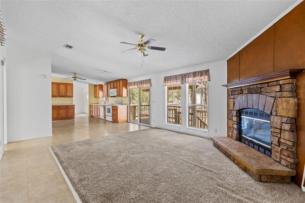 Empty room, Fireplace, Interior, Kitchen