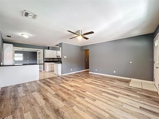 Empty room, Interior, Kitchen, Wood Texture Flooring