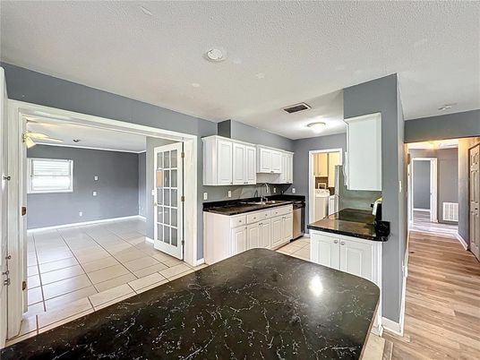 Interior, Kitchen, Wood Texture Flooring