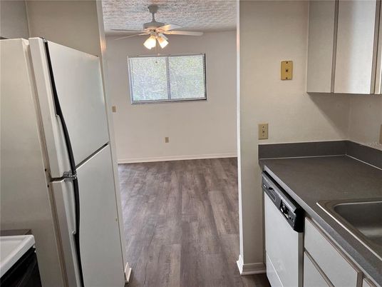 Interior, Kitchen, Wood Texture Flooring