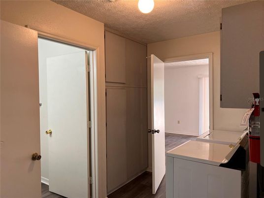 Interior, Washer, Wood Texture Flooring