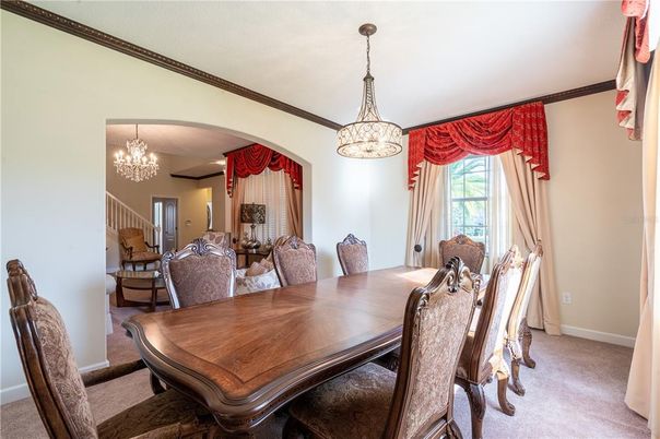 Chandelier, Dining room, Interior