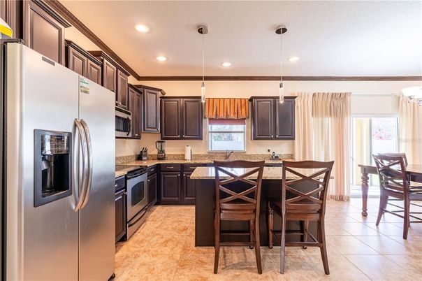 Dining room, Interior, Kitchen, Pendant Lights, Recessed Lighting