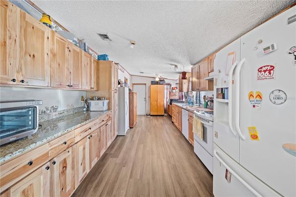 Interior, Kitchen, Wood Texture Flooring